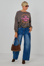 Sweaty COOL MOMS, schlamm-neonpink/orange