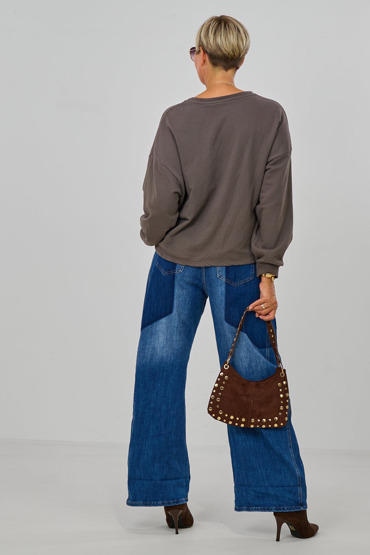 Sweaty COOL MOMS, schlamm-neonpink/orange