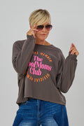 Sweaty COOL MOMS, schlamm-neonpink/orange