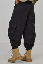 Hose im Cargo Style, schwarz