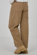Feincordhose im Balloon-Style, hellbraun