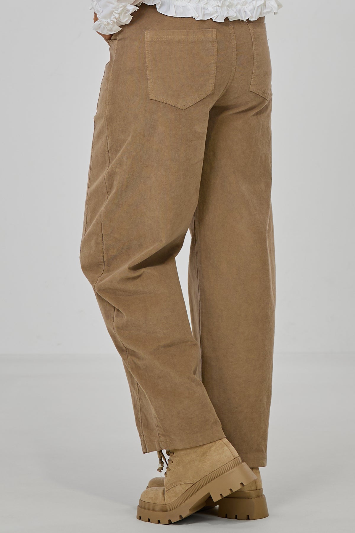 Feincordhose im Balloon-Style, hellbraun