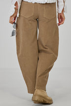 Feincordhose im Balloon-Style, hellbraun