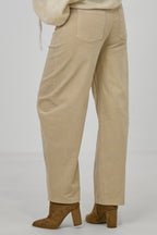 Feincordhose im Balloon-Style, beige