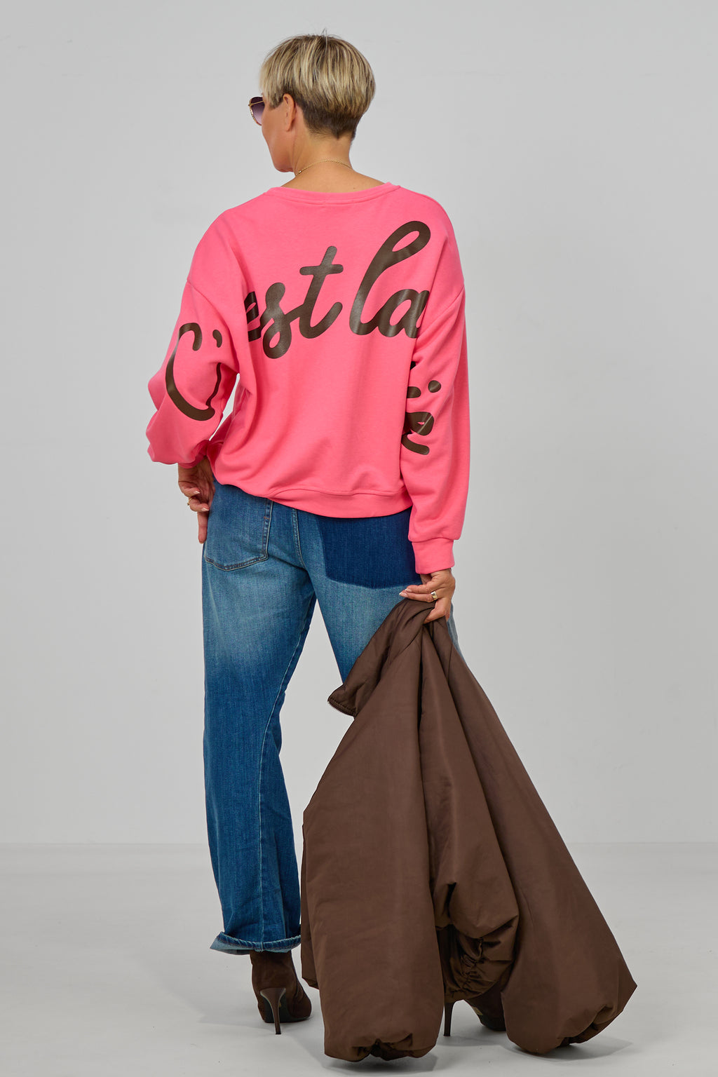 Sweaty C'est la vie, pink-braun