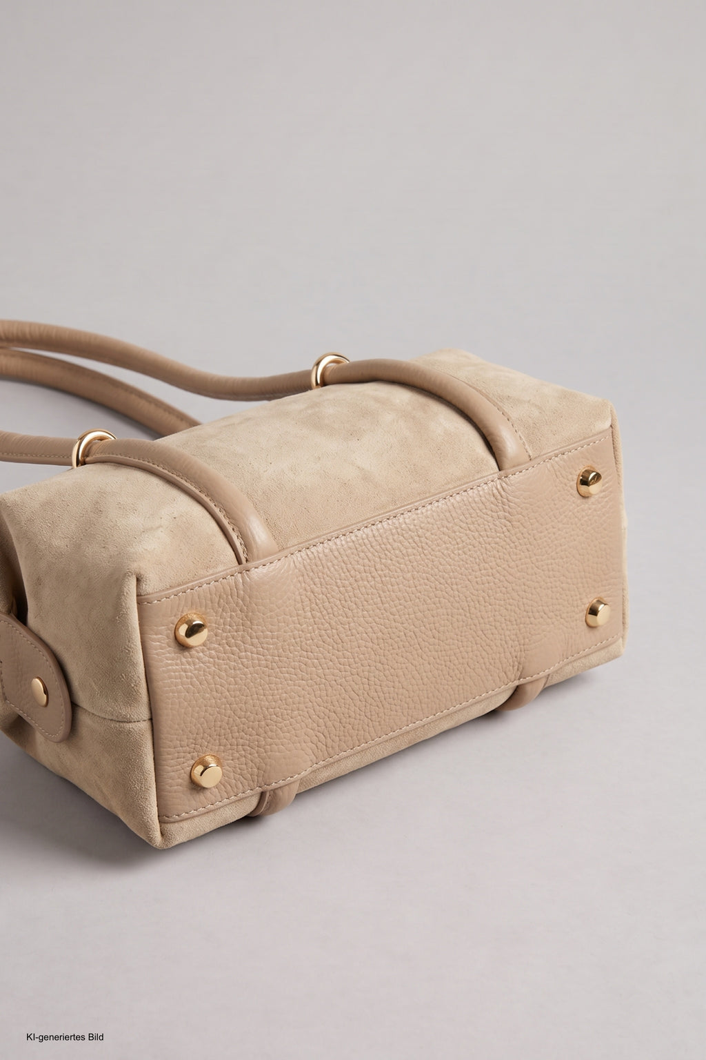 Echtleder Handtasche, beige