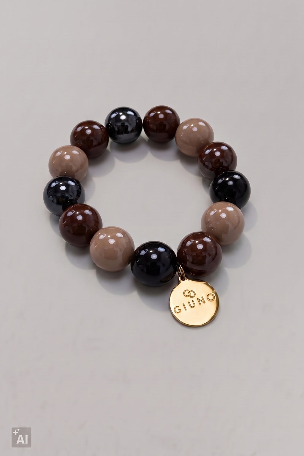 Perlenarmband, braun