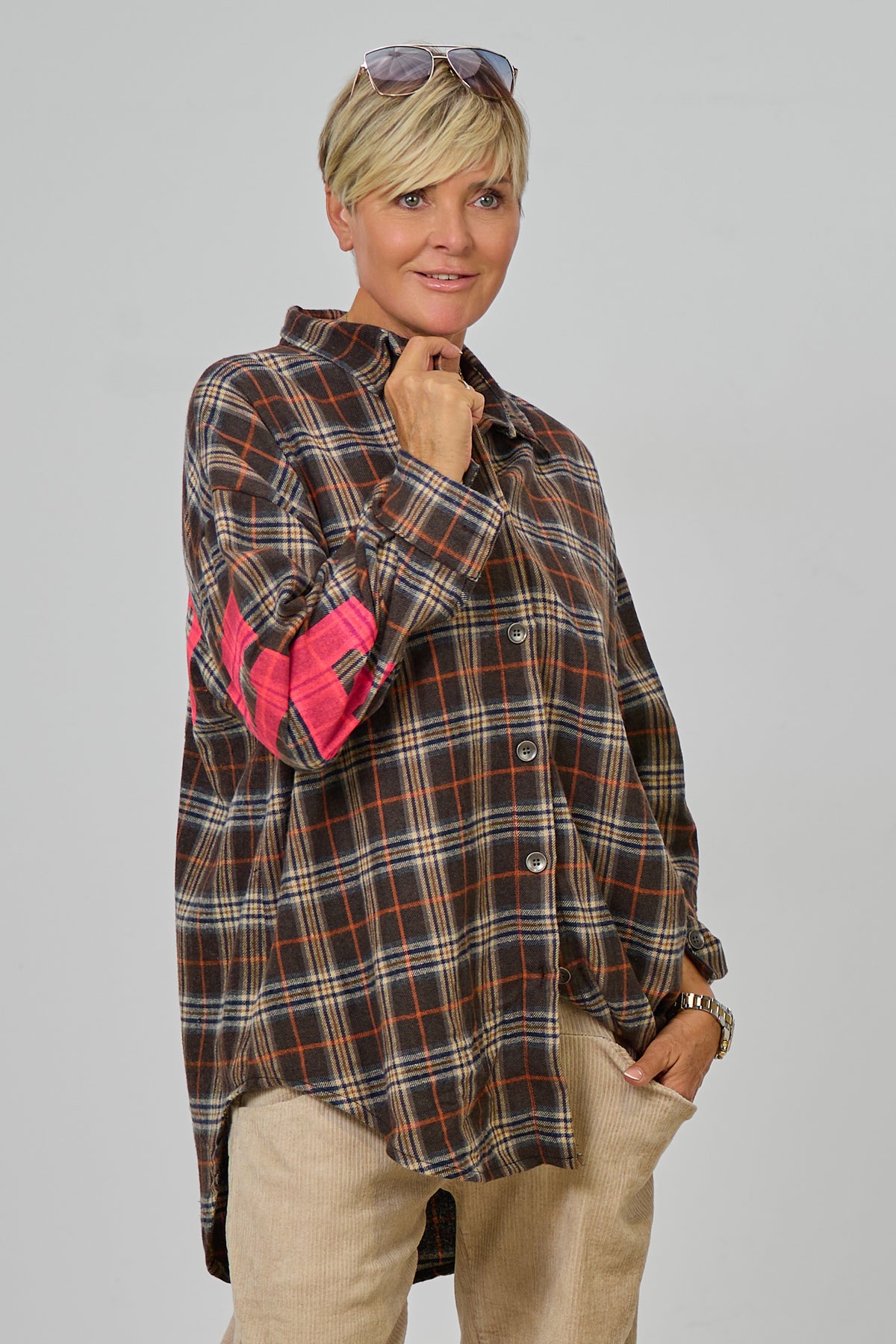 Karo Flanellhemd, braun