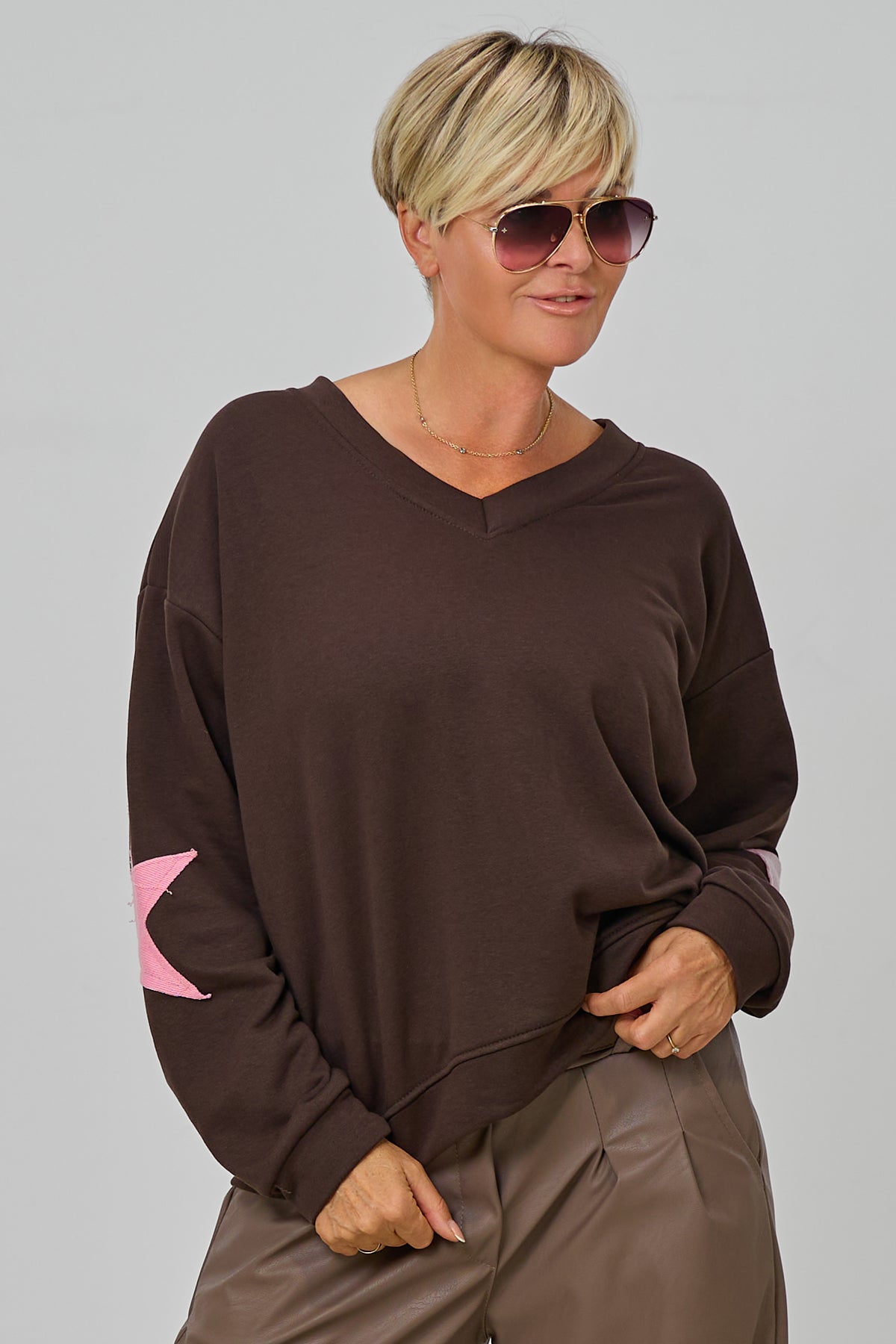 Sweaty STAR by Silvia van Beekum, schokobraun