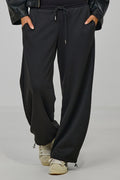 Kuschelige Freizeithose, schwarz