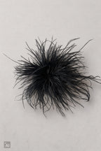 Federbrosche, schwarz
