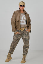 Hose Camouflage, khaki-beige-grau