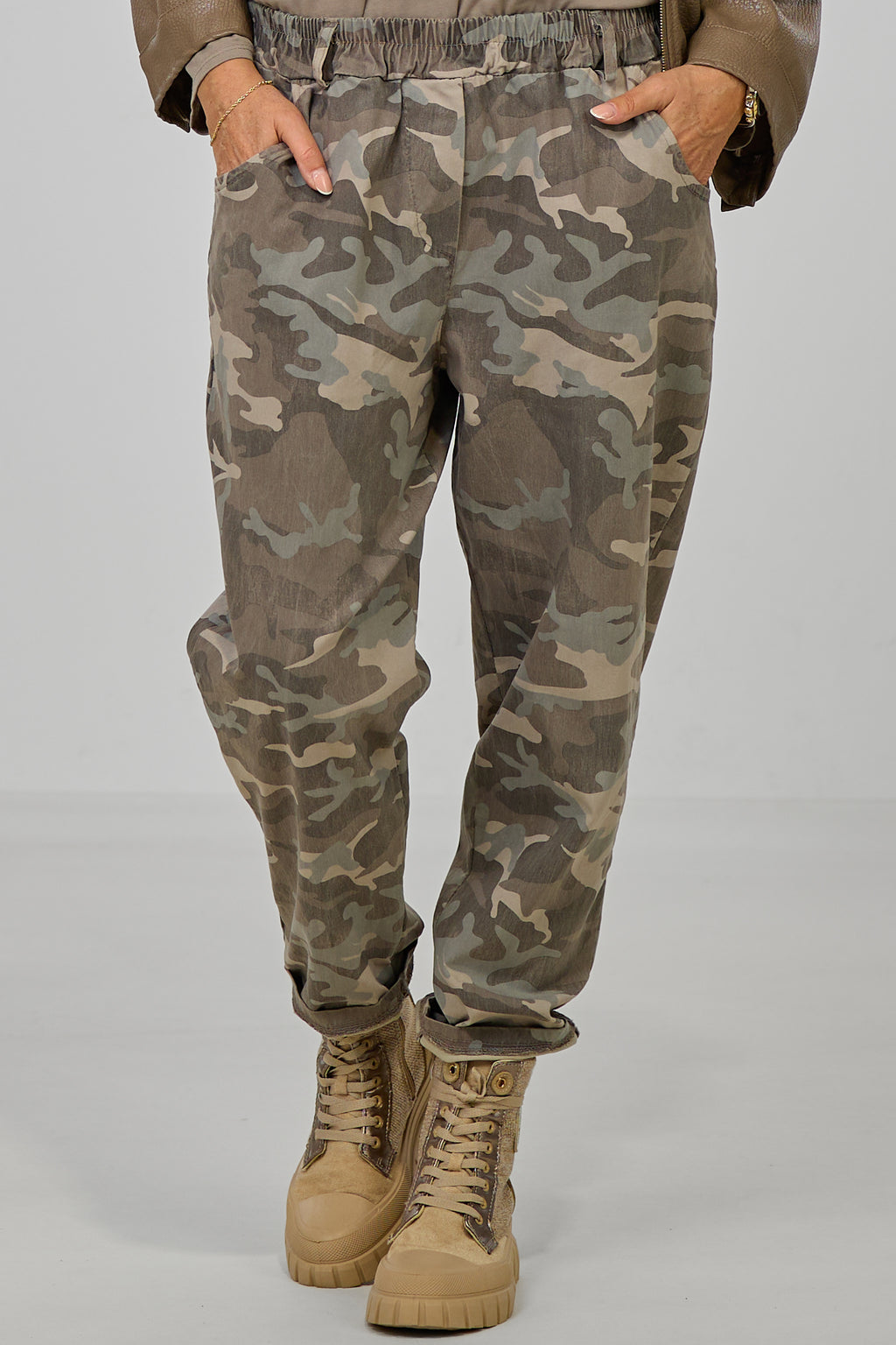Hose Camouflage, khaki-beige-grau