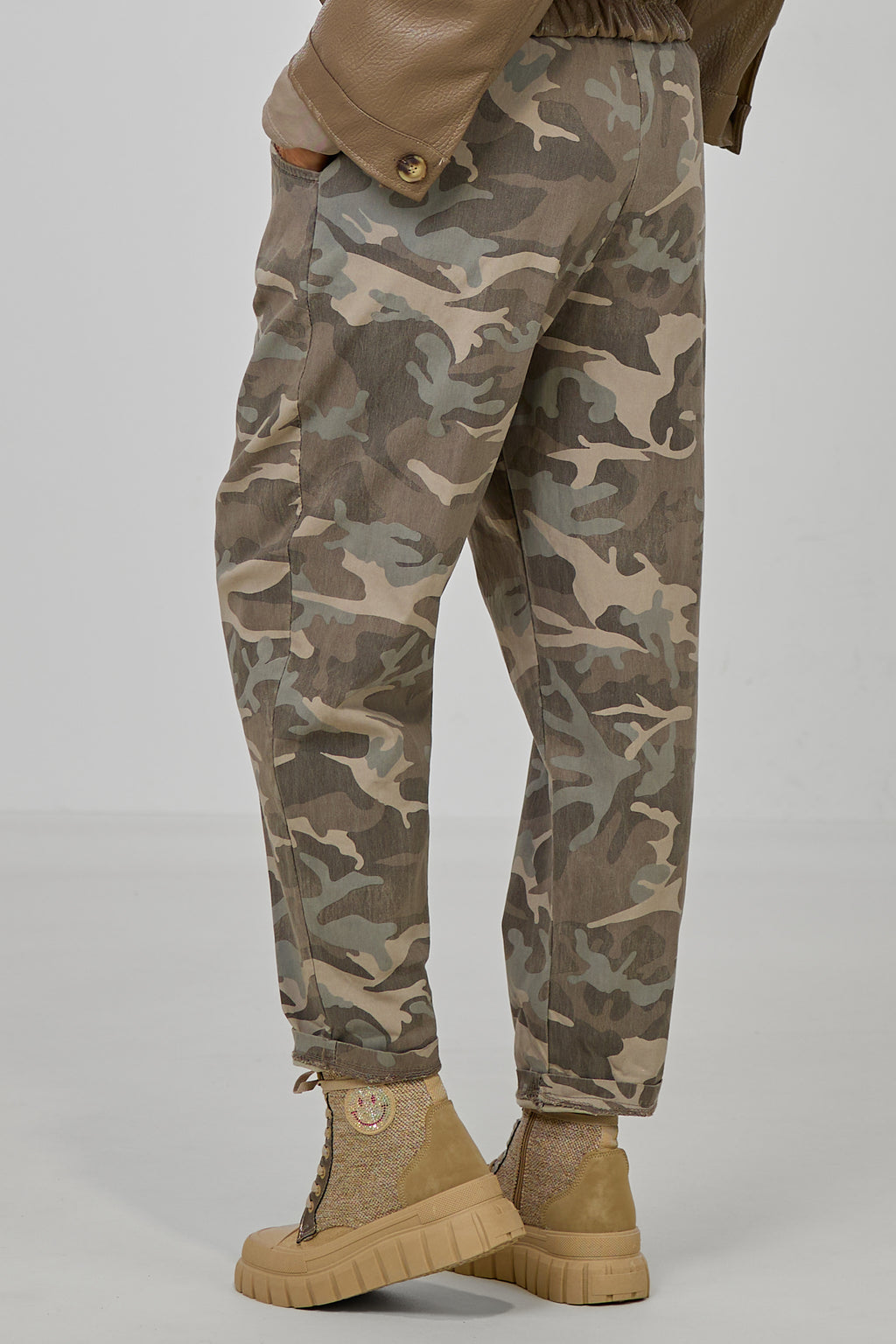 Hose Camouflage, khaki-beige-grau