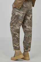 Hose Camouflage, khaki-beige-grau