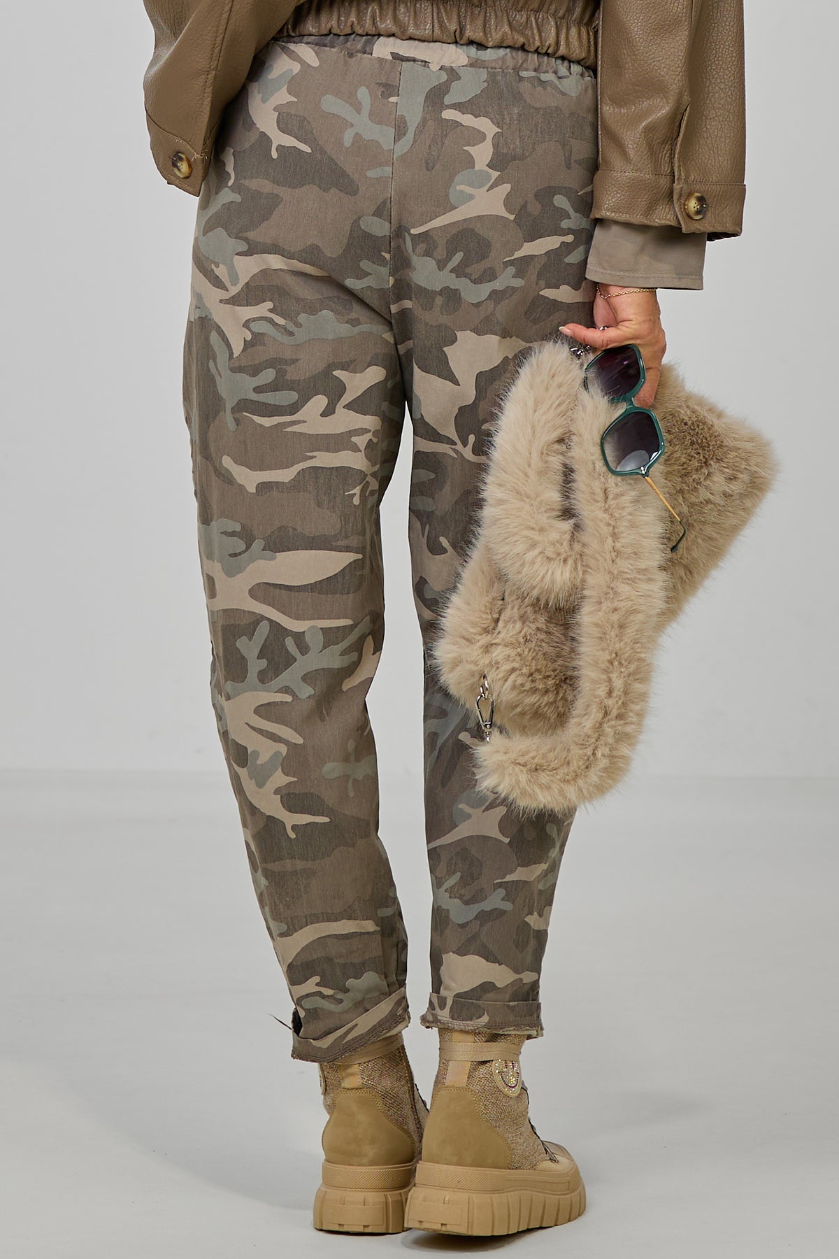 Hose Camouflage, khaki-beige-grau