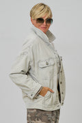 Oversized Cordjacke, stein used