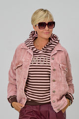 Oversized Cordjacke, rosa used