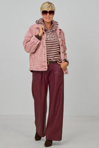 Oversized Cordjacke, rosa used