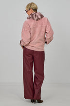 Oversized Cordjacke, rosa used