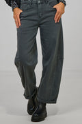 Jeans im leichten Balloon-Style, grau