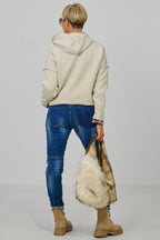 Enge Jeans im used-destroyed look, denim