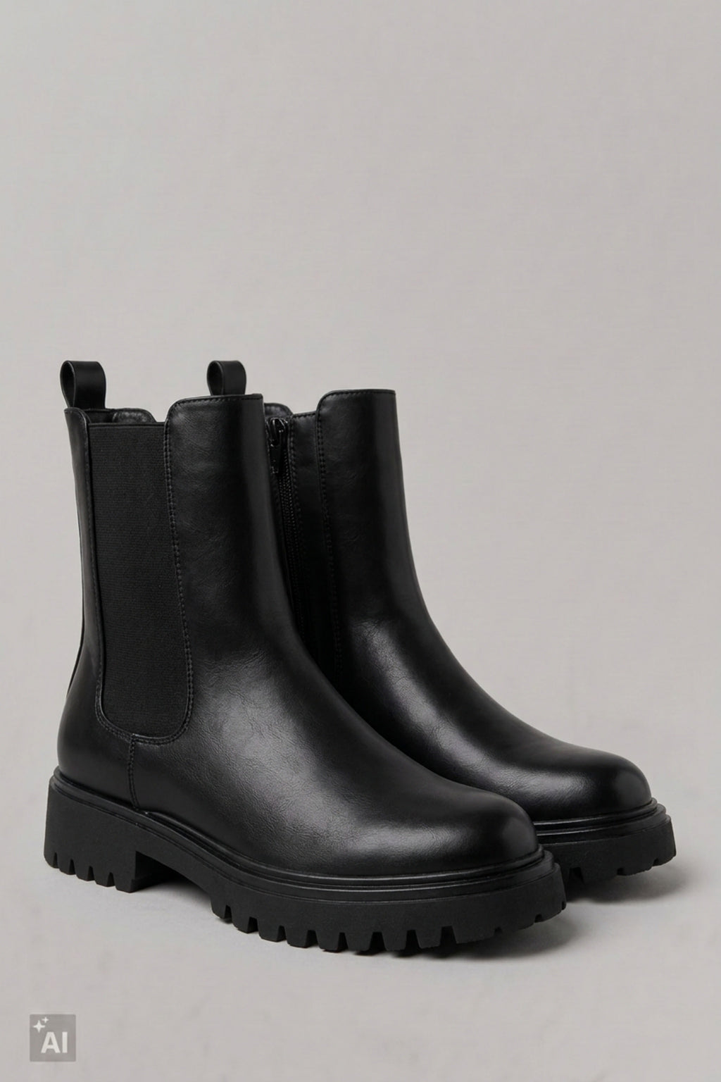 Chelsea Boots, schwarz