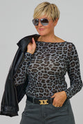 transparentes Leo-Longsleeve, grau-schwarz