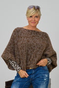 Strickpulli/Überwurf LEO, braun-schokobraun