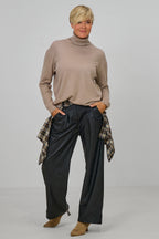 Rollkragen Pulli "Senora", taupe