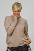 Rollkragen Pulli "Senora", taupe