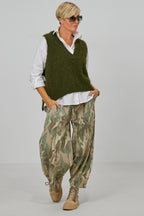 Weicher Pullunder, khaki