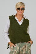 Weicher Pullunder, khaki
