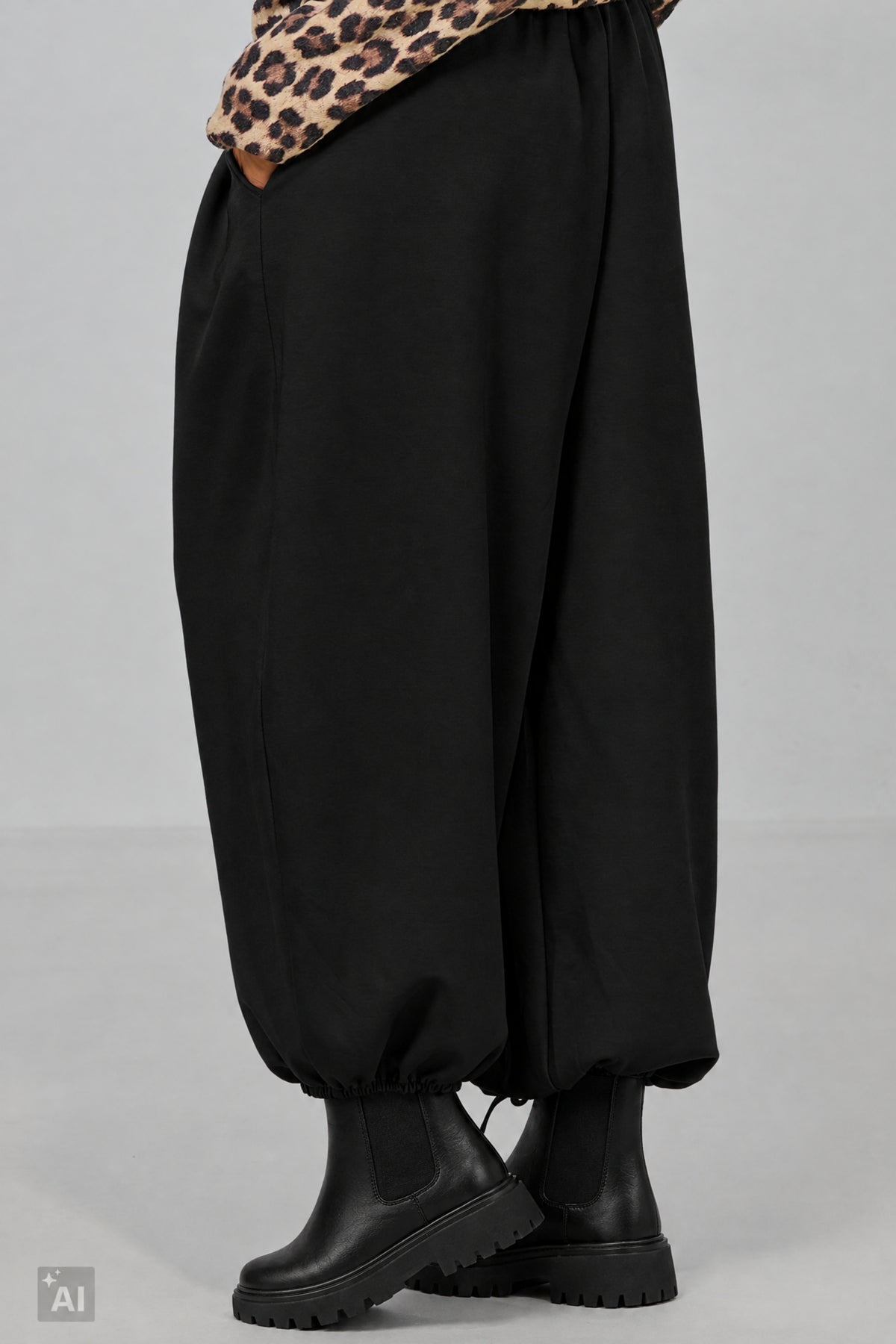 Cozy Pumphose, schwarz