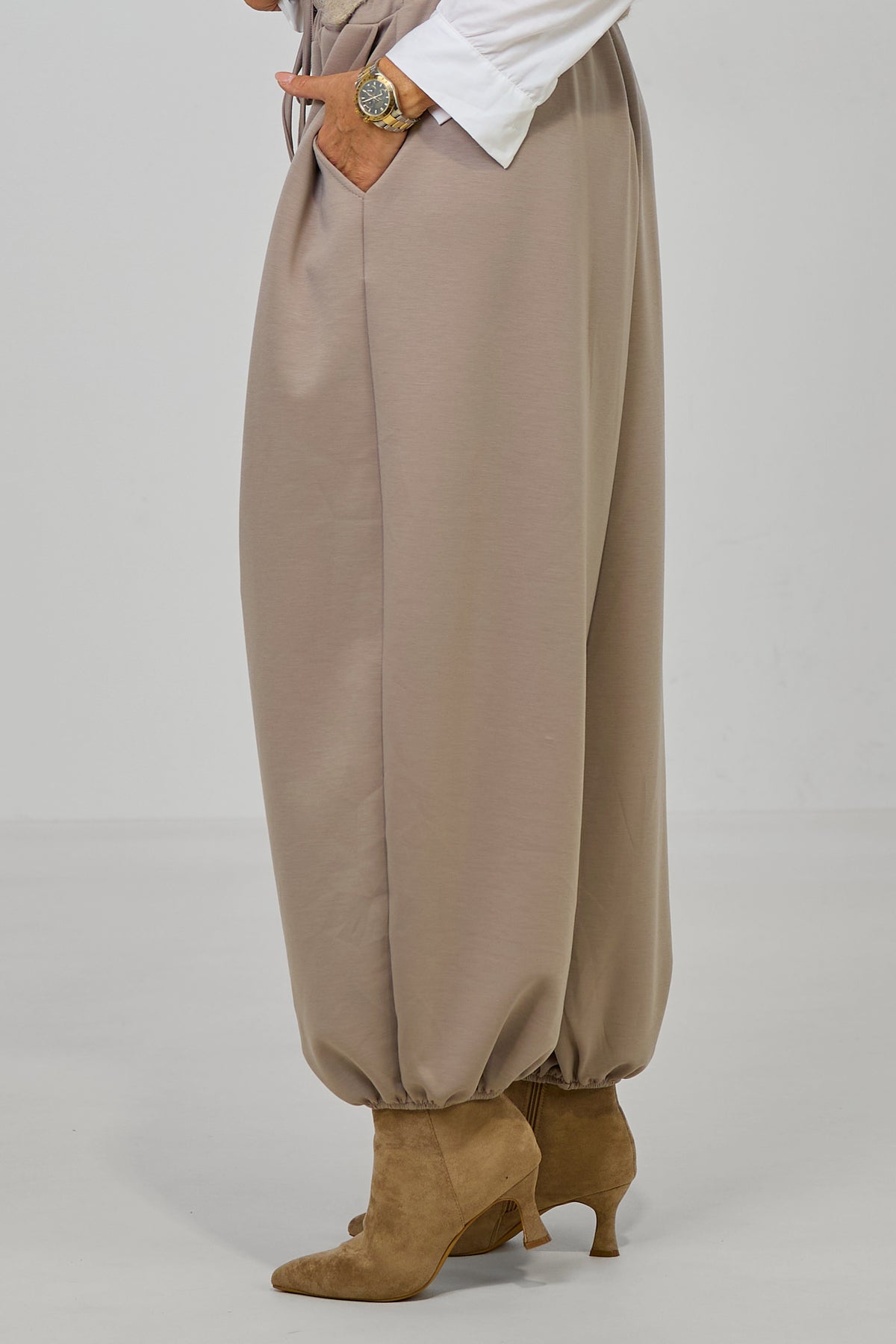 Cozy Pumphose, taupe
