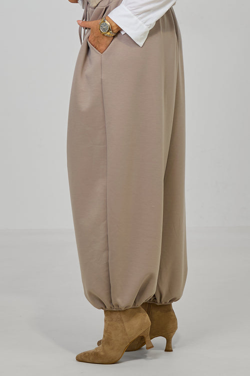 Cozy Pumphose, taupe