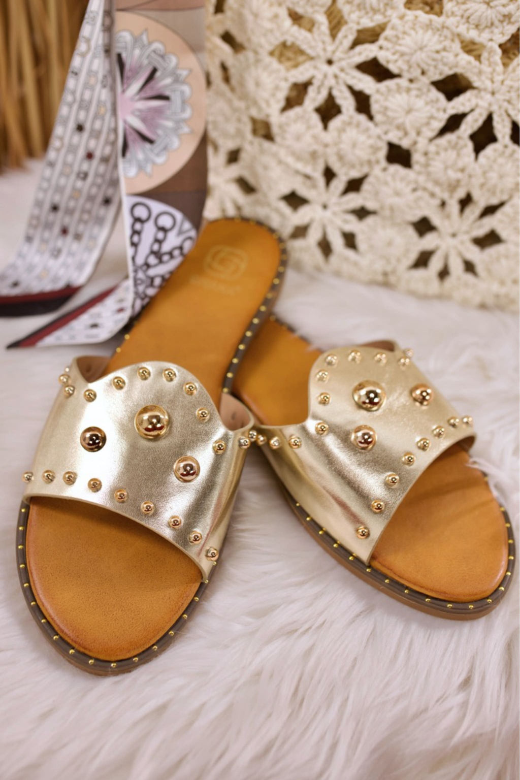 Sommer Pantolette, gold