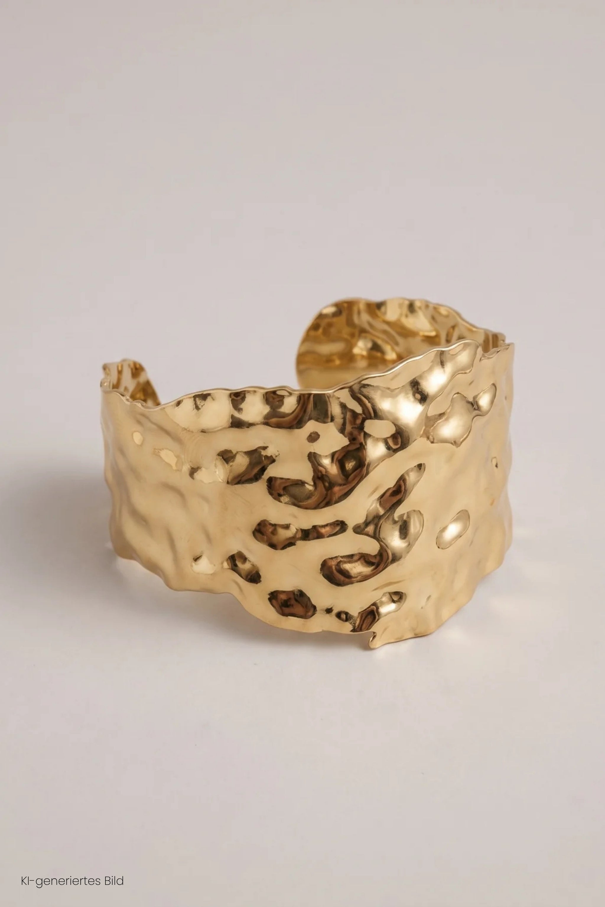 leicht biegbarer Armreif, gold