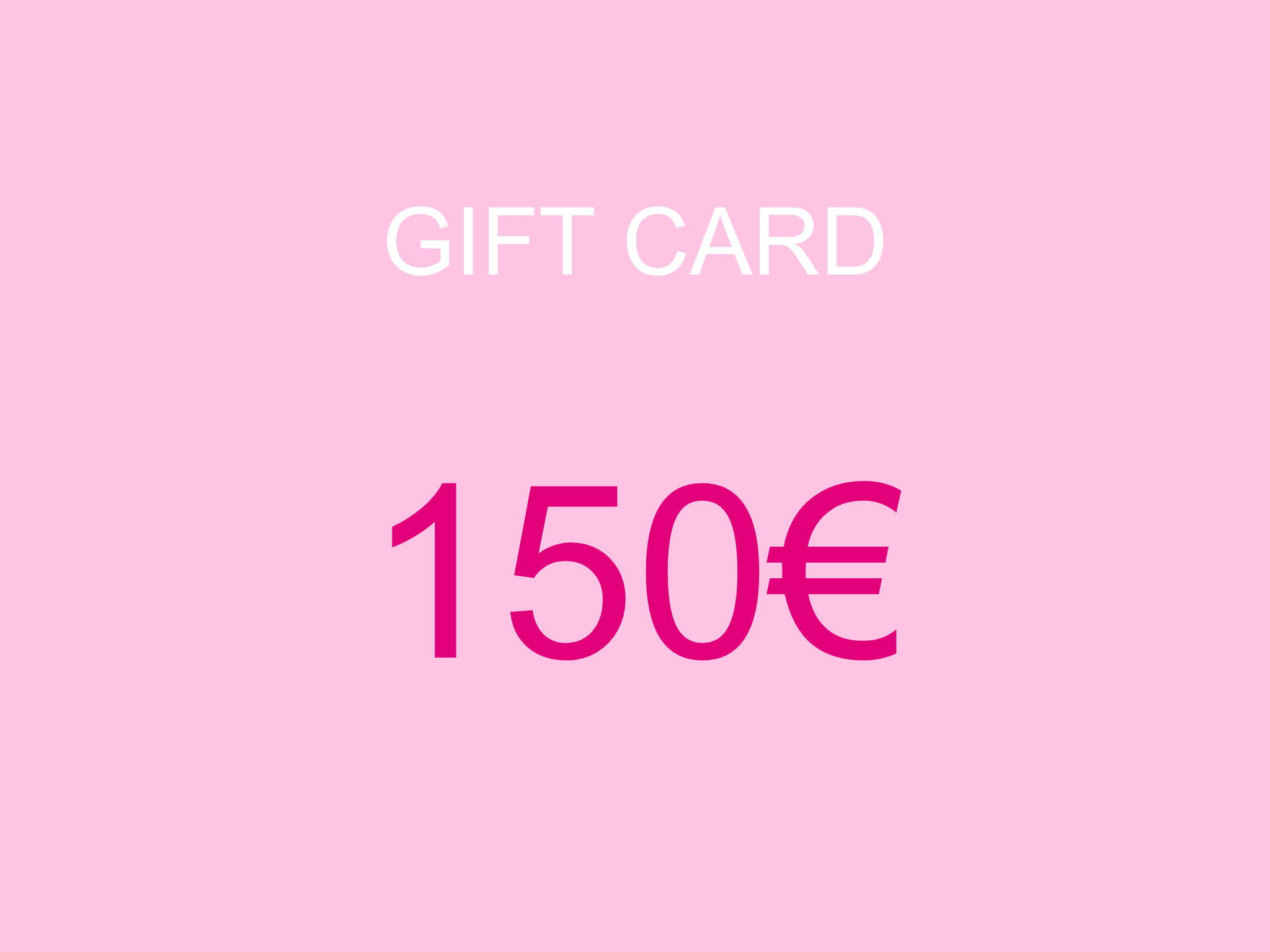 Gift card 150