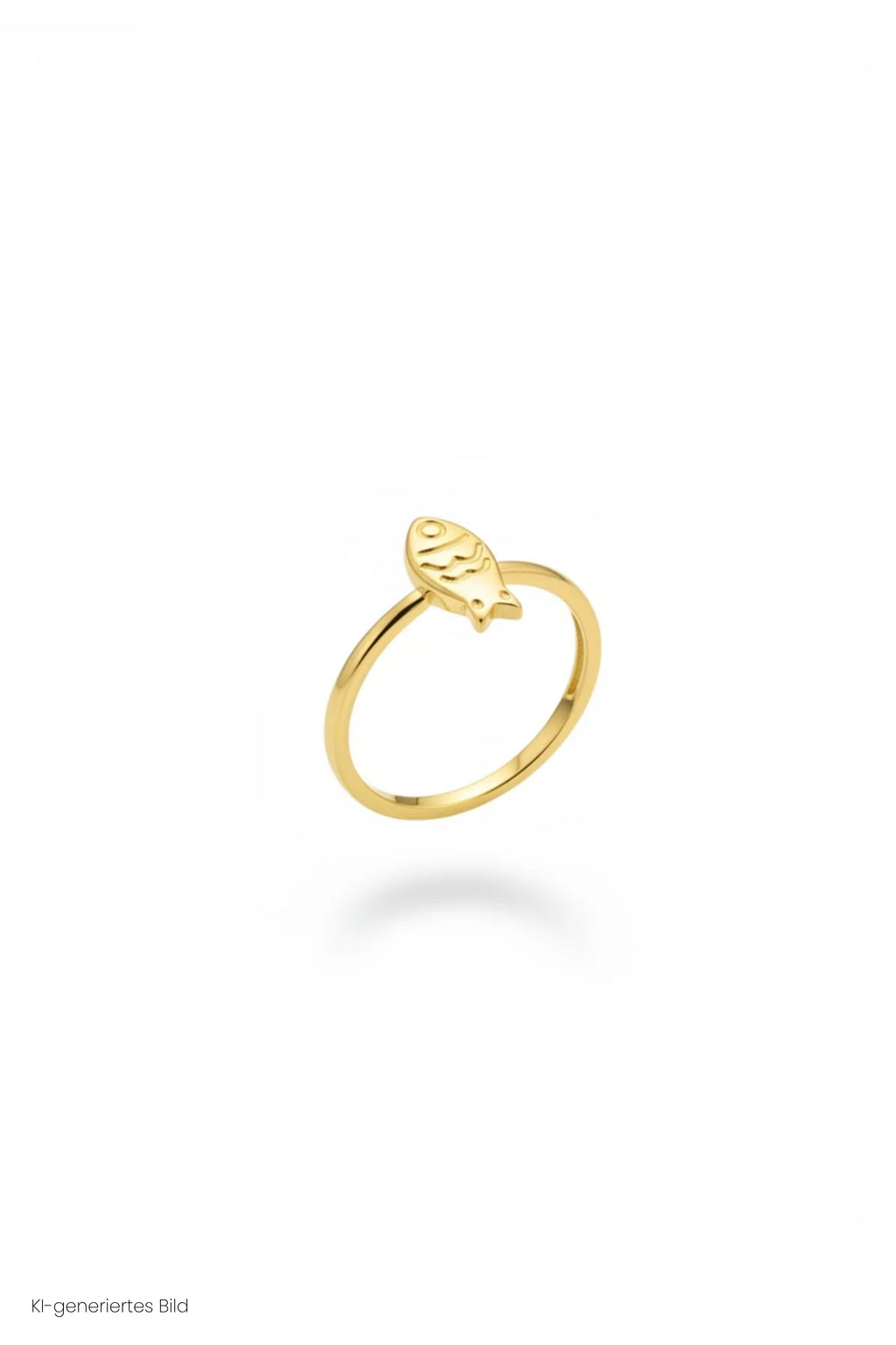 Ring mit kleinem Fisch, gold