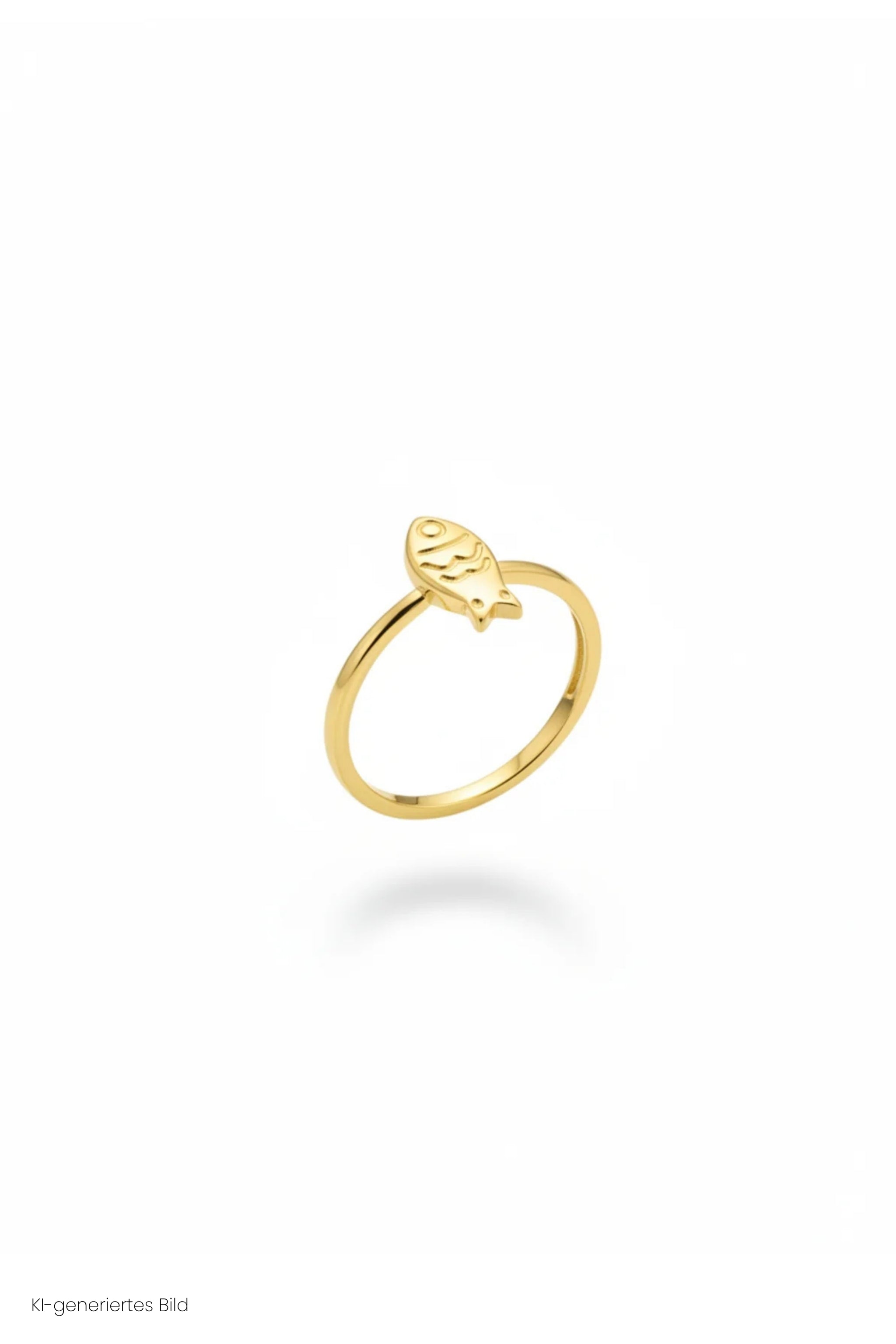 Ring mit kleinem Fisch, gold