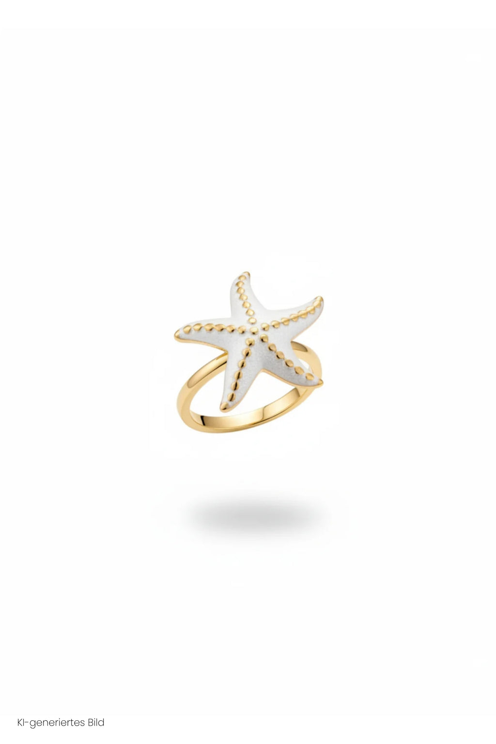 Ring mit kleinem Seestern, gold