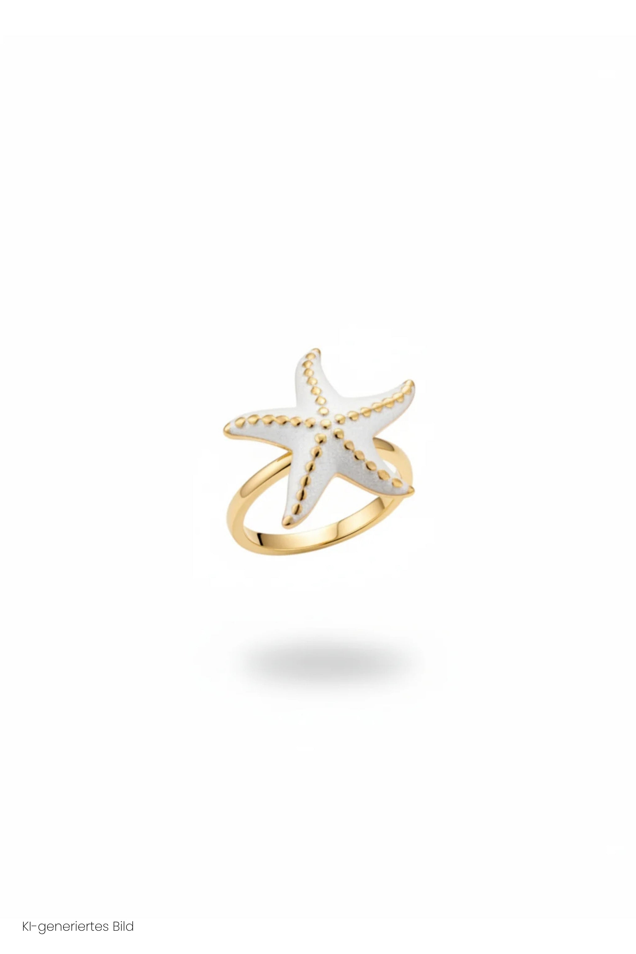 Ring mit kleinem Seestern, gold