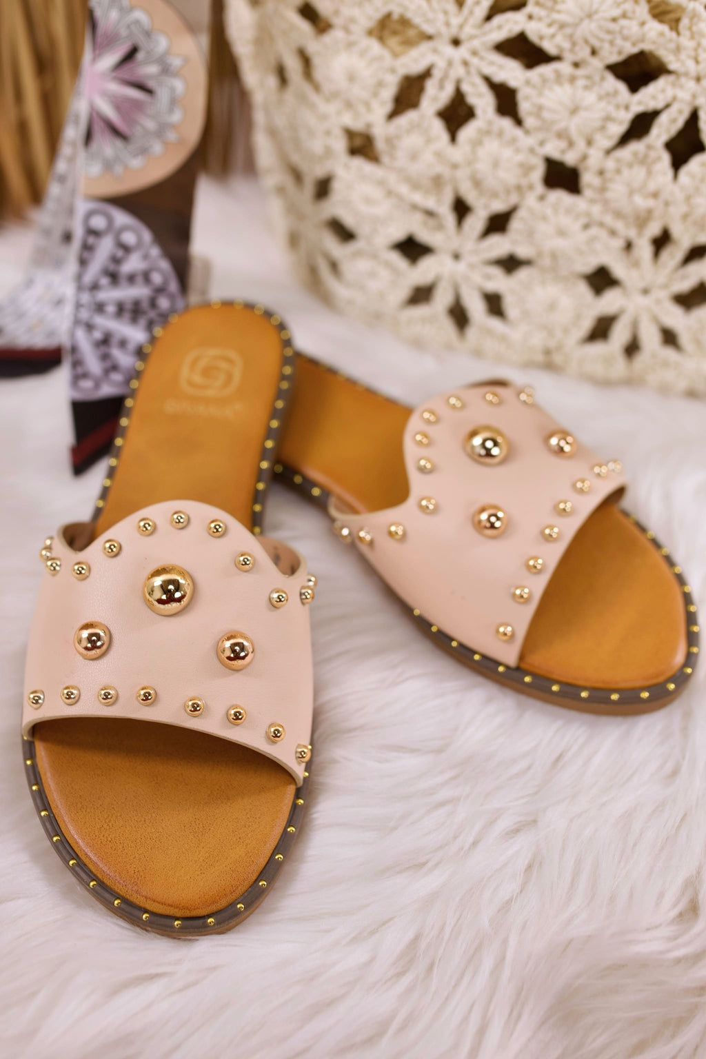 Sommer Pantolette, beige-gold