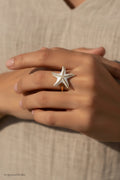 Ring mit kleinem Seestern, gold