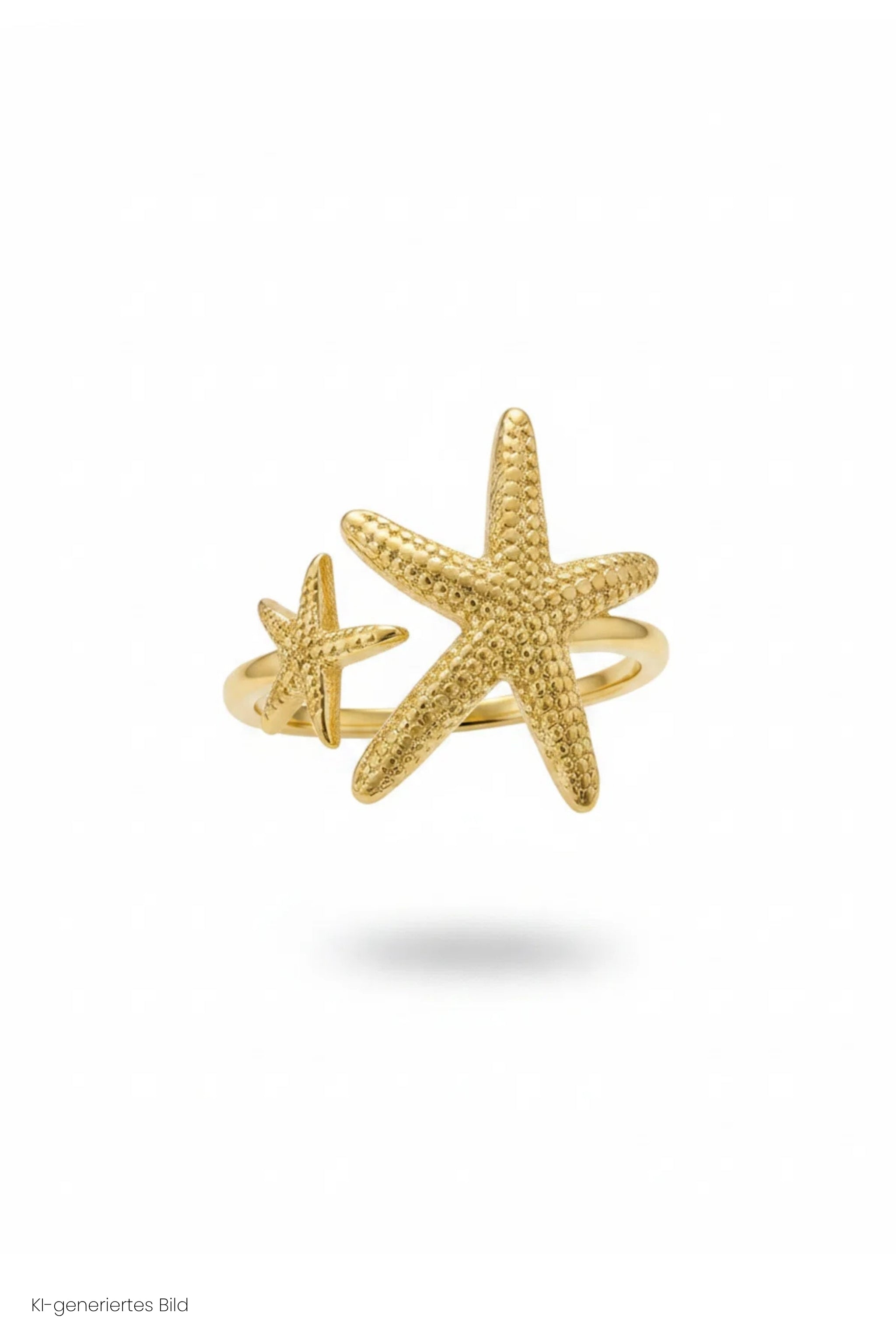 Ring mit Seesternen, gold