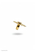 Ring mit Sonne und Muschel, gold