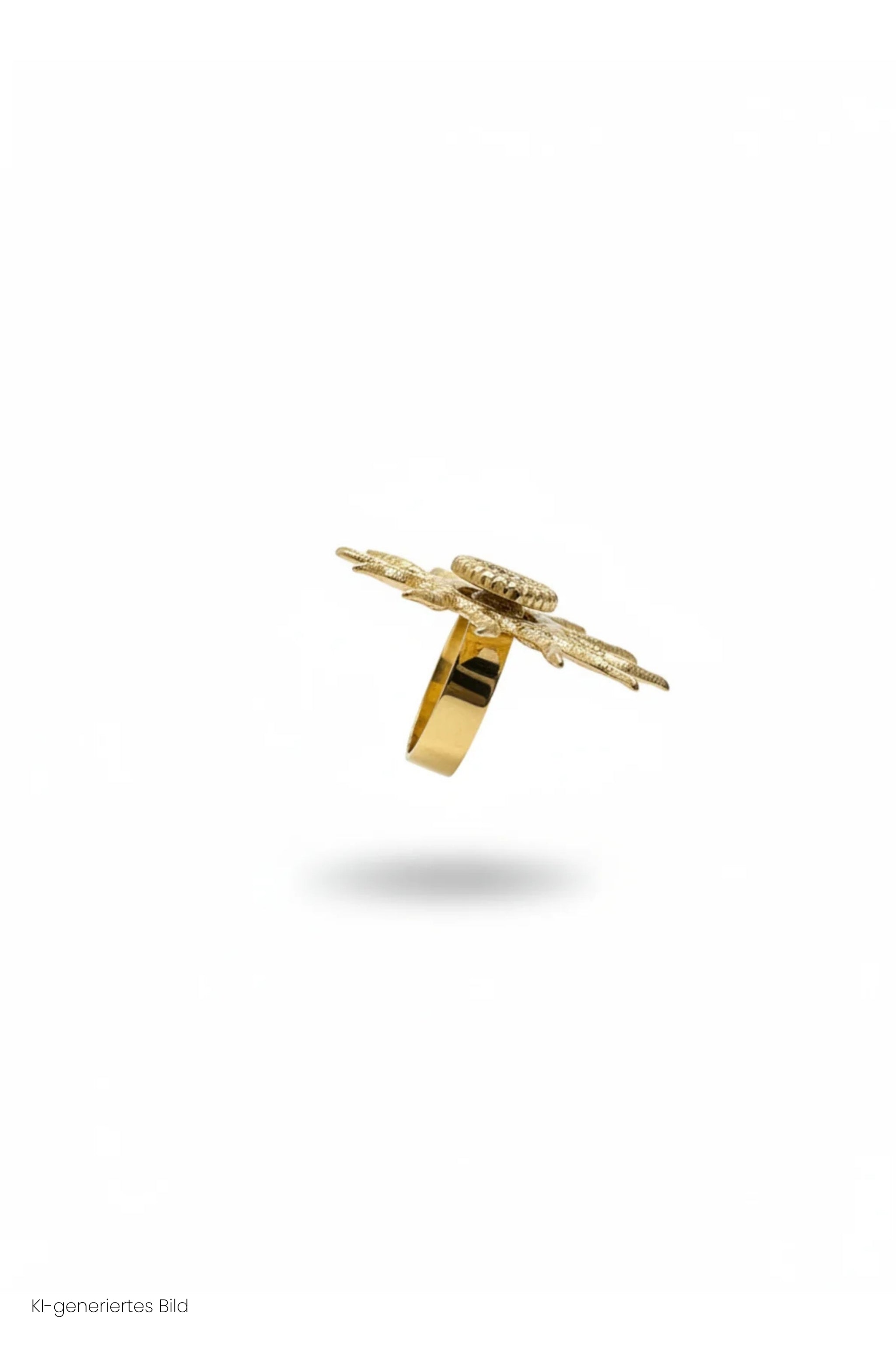 Ring mit Sonne und Muschel, gold