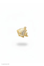 Ring mit Fisch, gold-perlmuttweiß