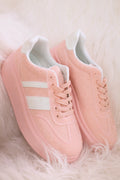 Sneaker mit durchsichtigen Pünktchen, rosa-weiß